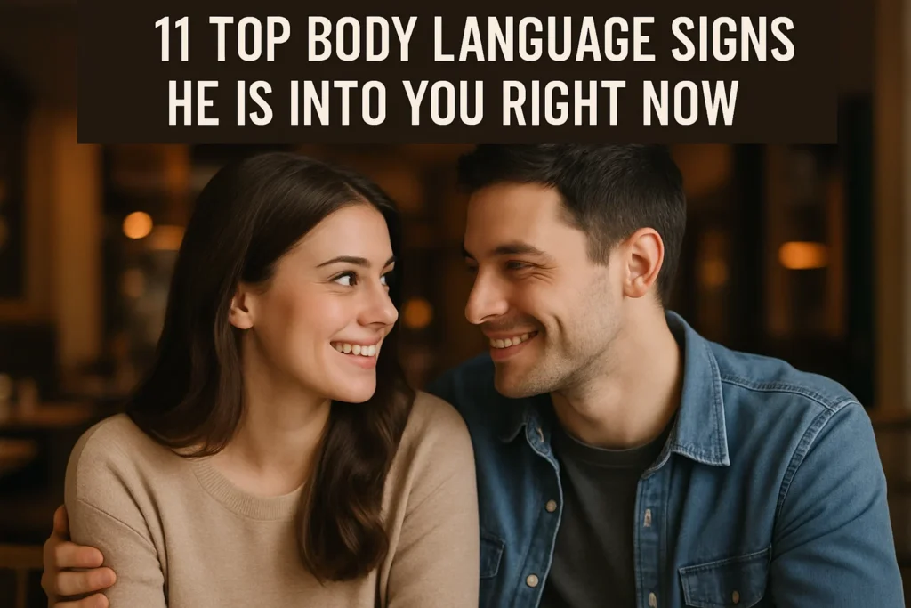 11 Top Body Language Signs He Is Into You Right Now - Woman Meets Man: Flirting, Seduction & Body Language Tips 11 Top Body Language Signs He Is Into You Right Now