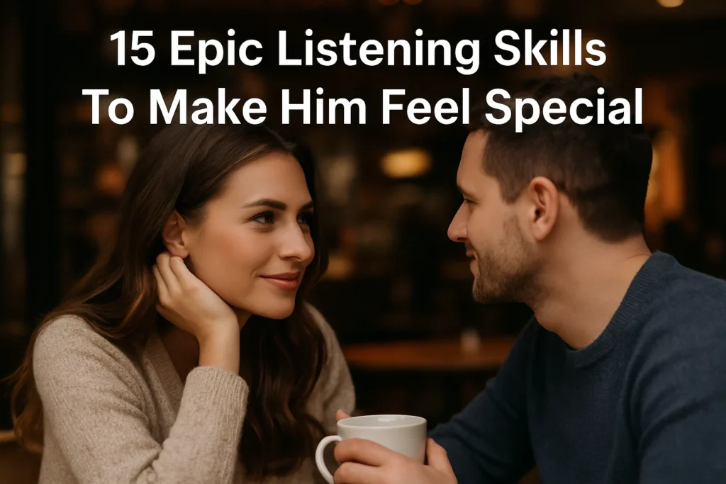 15 Epic Listening Skills To Make Him Feel Special - Woman Meets Man: Flirting, Seduction & Body Language Tips 15 Epic Listening Skills To Make Him Feel Special