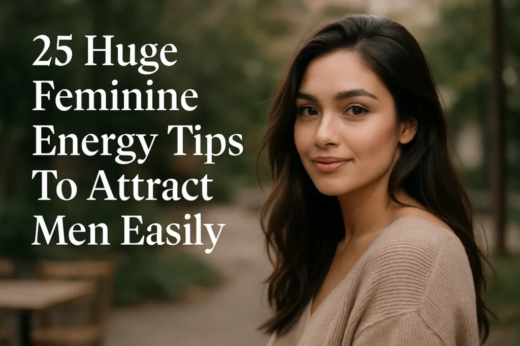 25 Huge Feminine Energy Tips To Attract Men Easily - Woman Meets Man: Flirting, Seduction & Body Language Tips 25 Huge Feminine Energy Tips To Attract Men Easily
